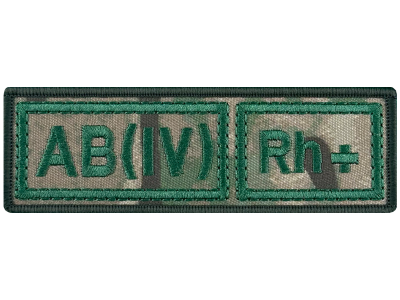 Шеврон AB(IV) Rh+ группа крови мультикам